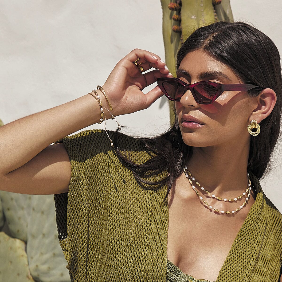 Arms of Eve - Jagger Sunglasses in Cherry Red