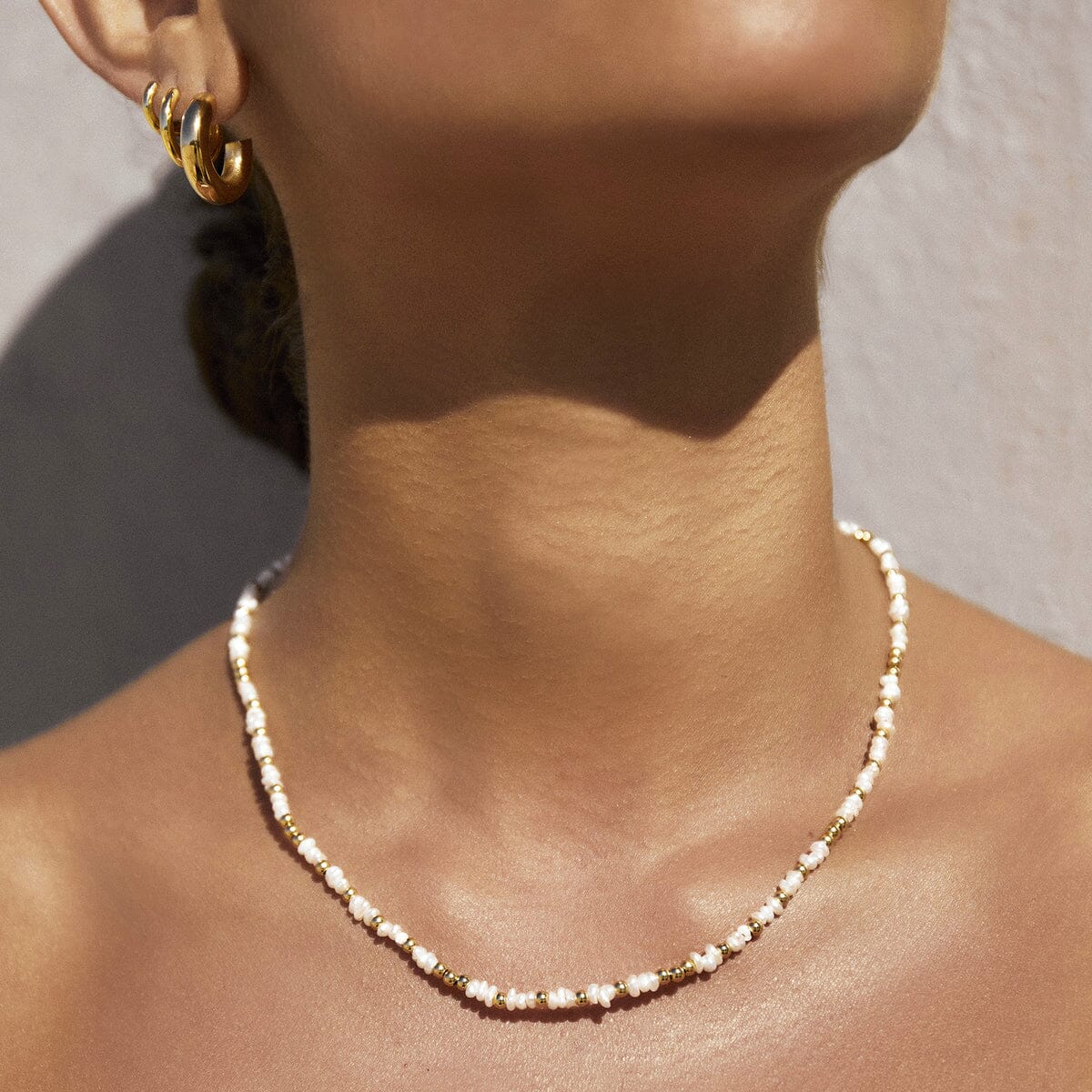 Arms of Eve - Lucia Pearl and Gold Necklace