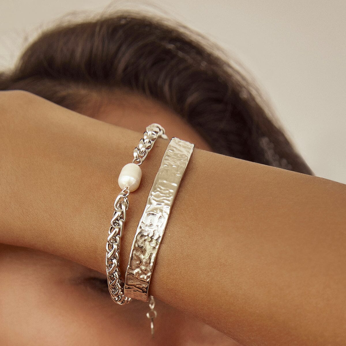 Arms of Eve - Olivia Silver Cuff Bracelet
