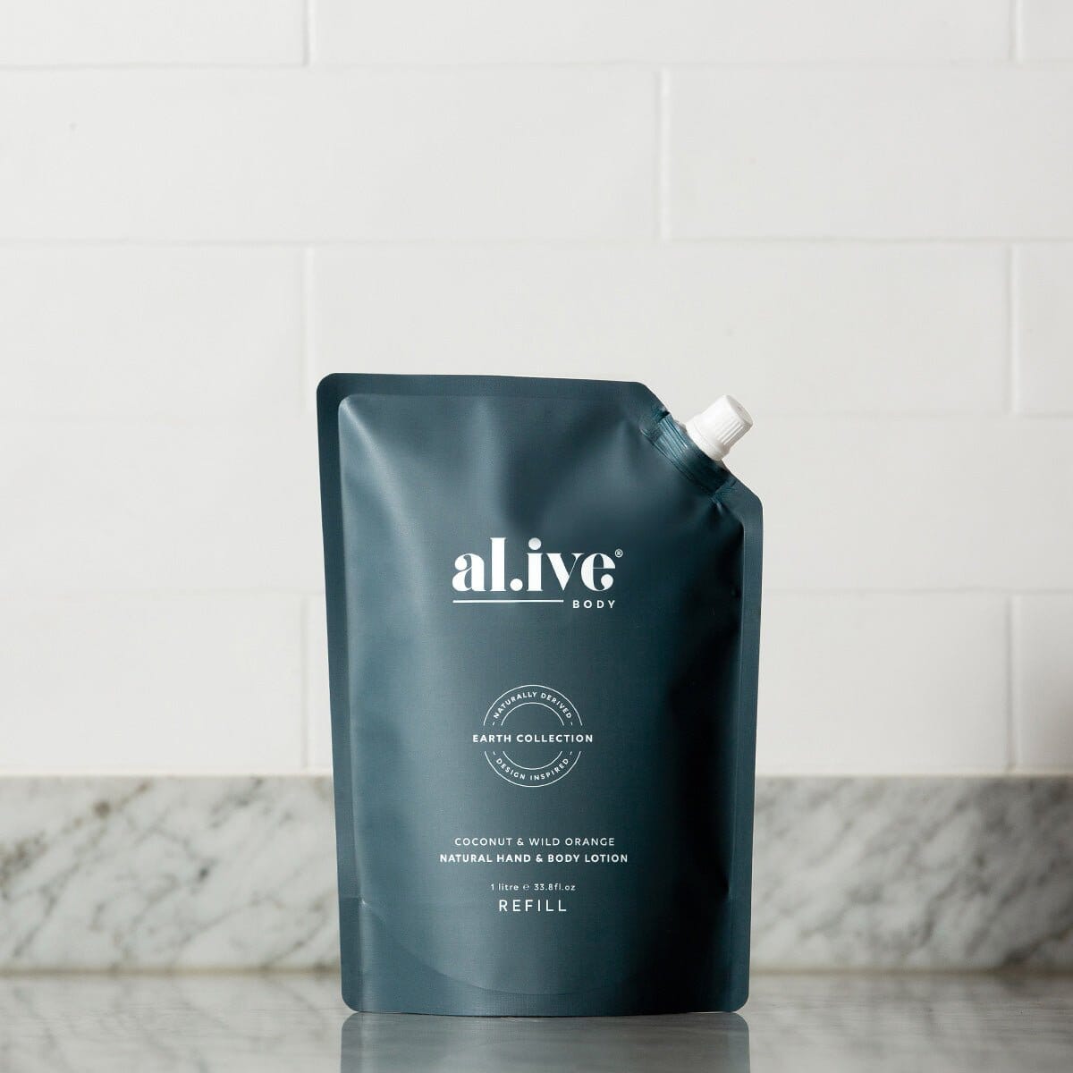 Al.ive Body - 1 Ltr Lotion Refill - Coconut & Wild Orange