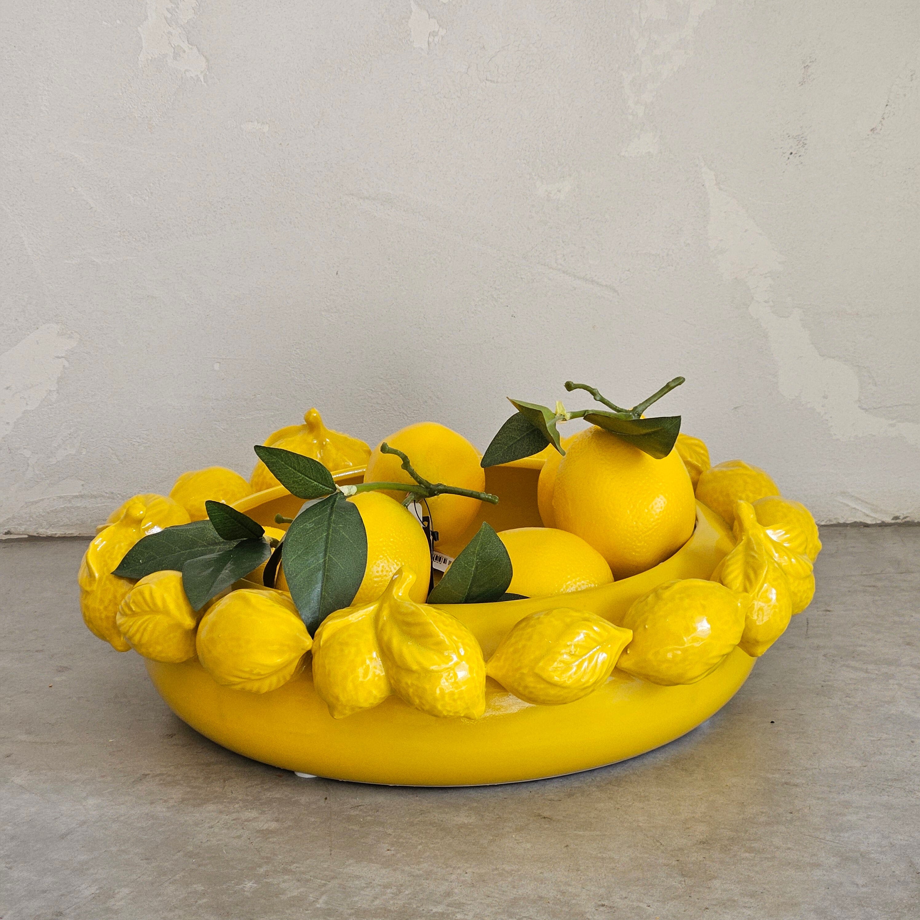 Aphrodite Ceramic Lemon Bowl in Yellow