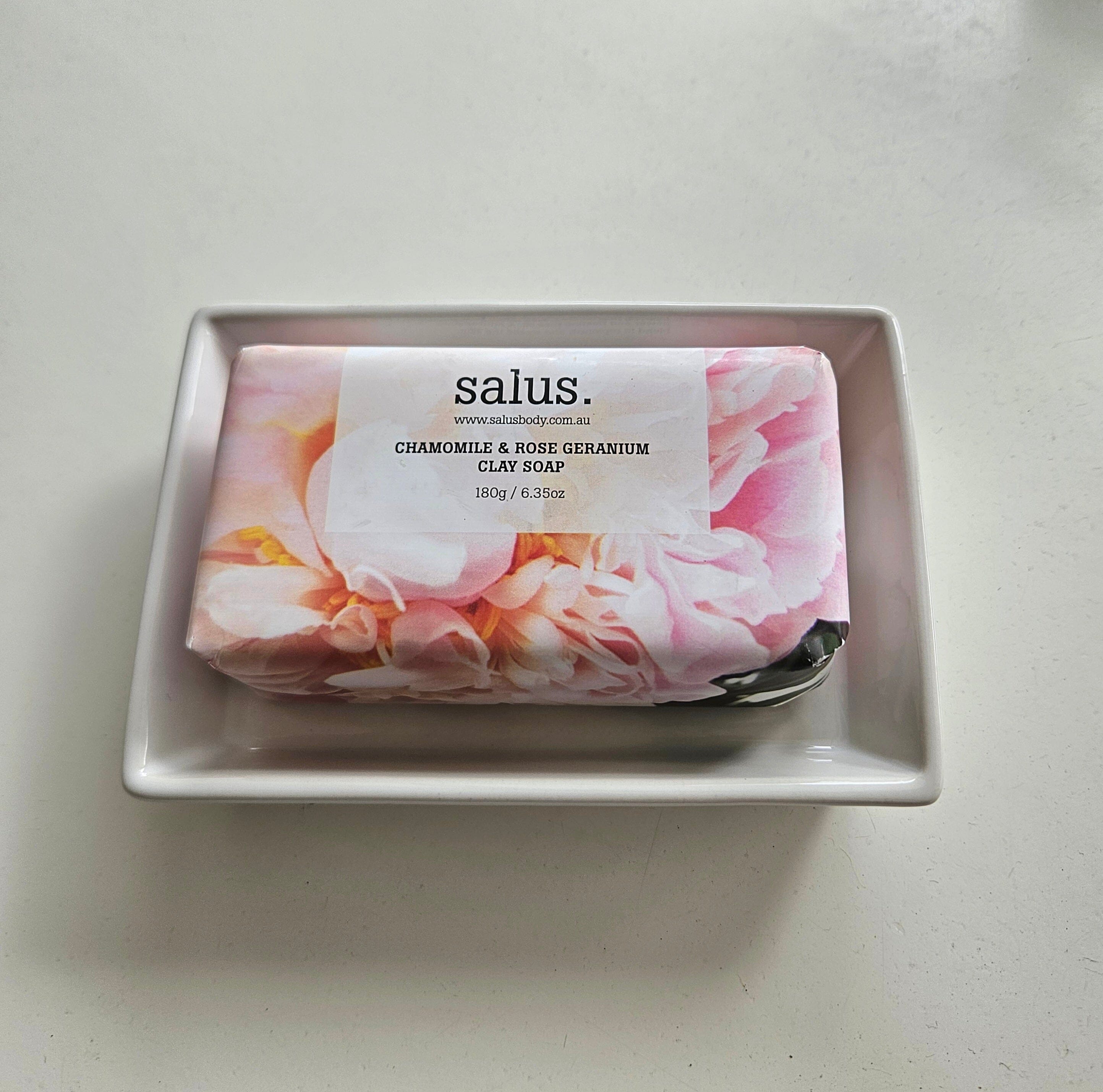 Jolie Ceramic Soap Dish In White