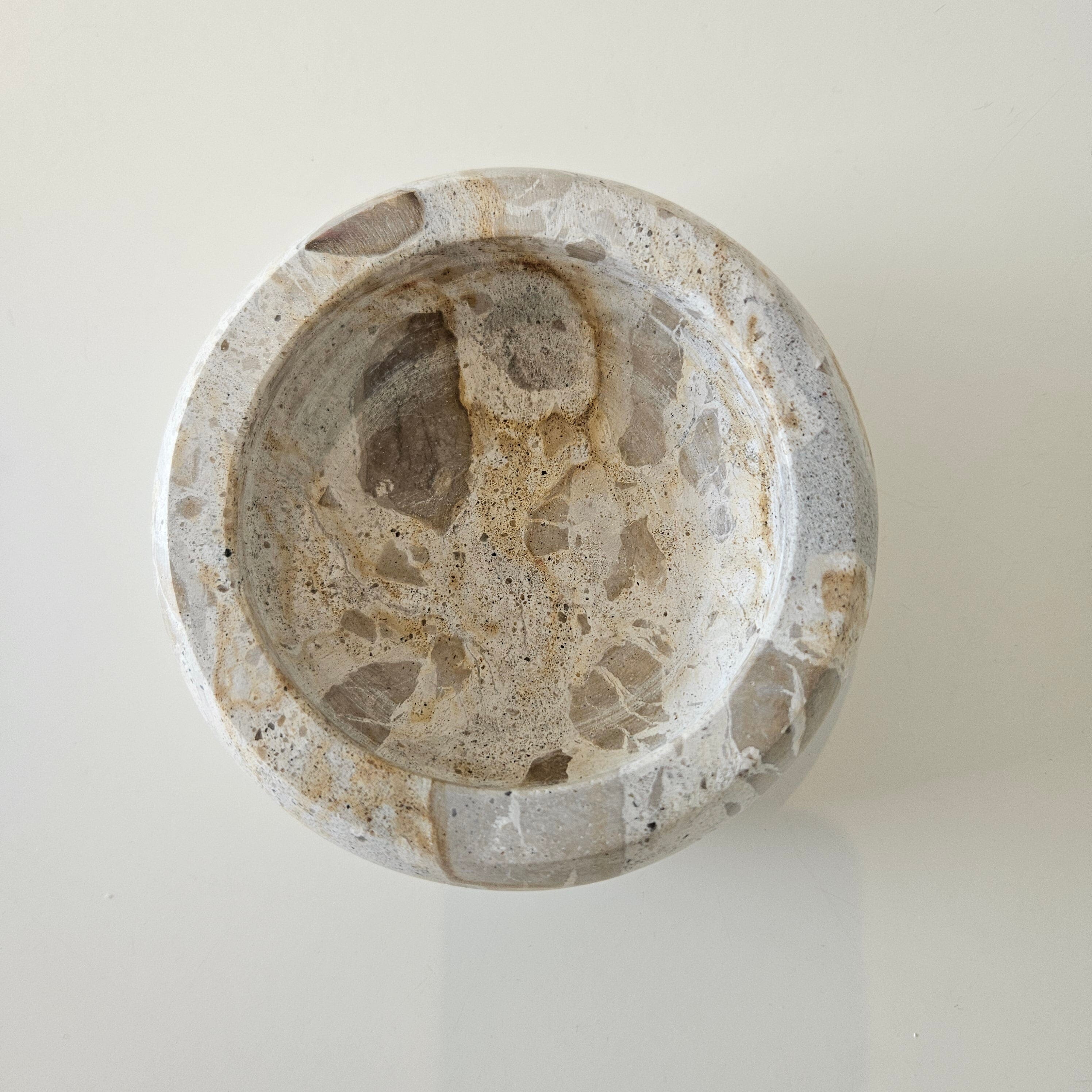Bardot Marble Bowl in Taupe