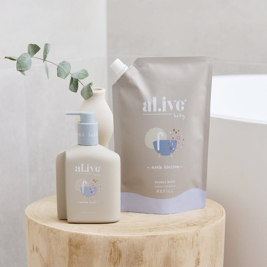 Al.ive Body Bubble Bath Refill 640ml - Apple Blossom