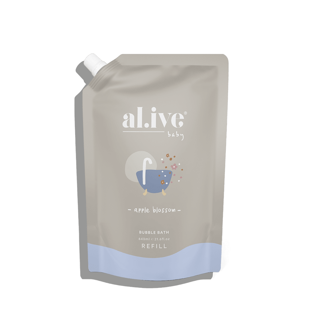 Al.ive Body Bubble Bath Refill 640ml - Apple Blossom