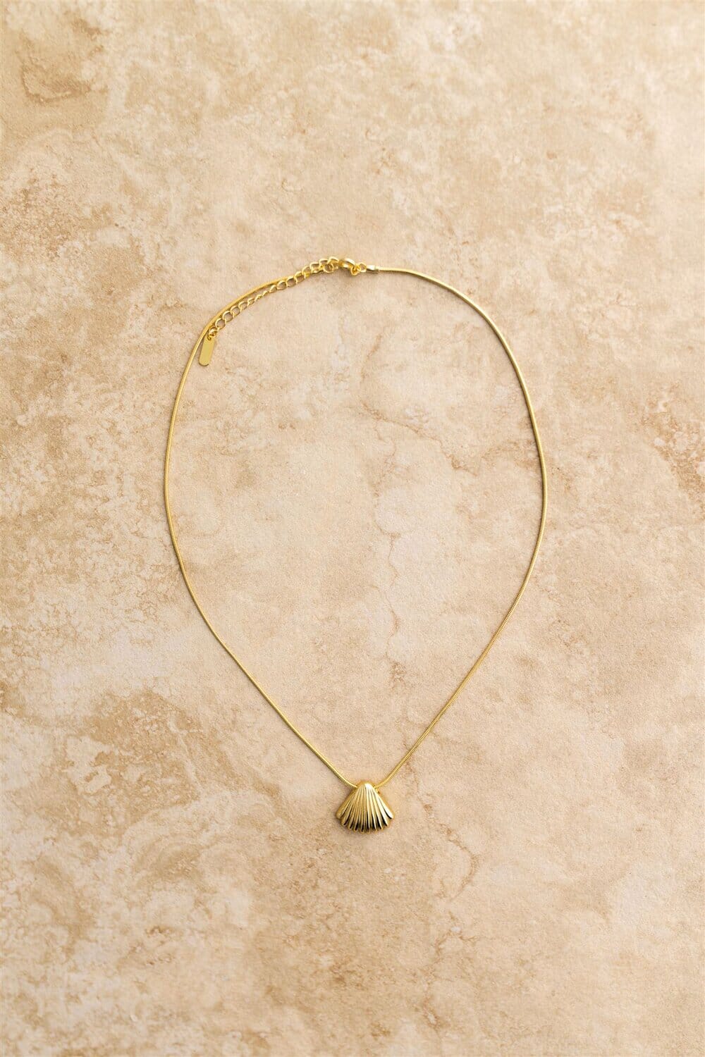Indigo & Wolfe - Arielle Gold Necklace W/ Shell Pendant