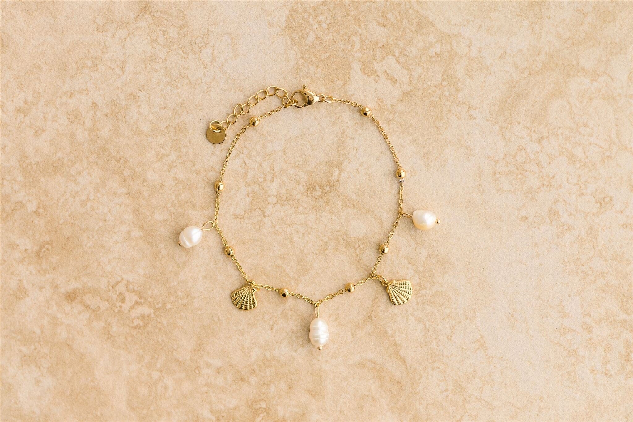 Indigo & Wolfe - Oceana Gold & Pearl Anklet