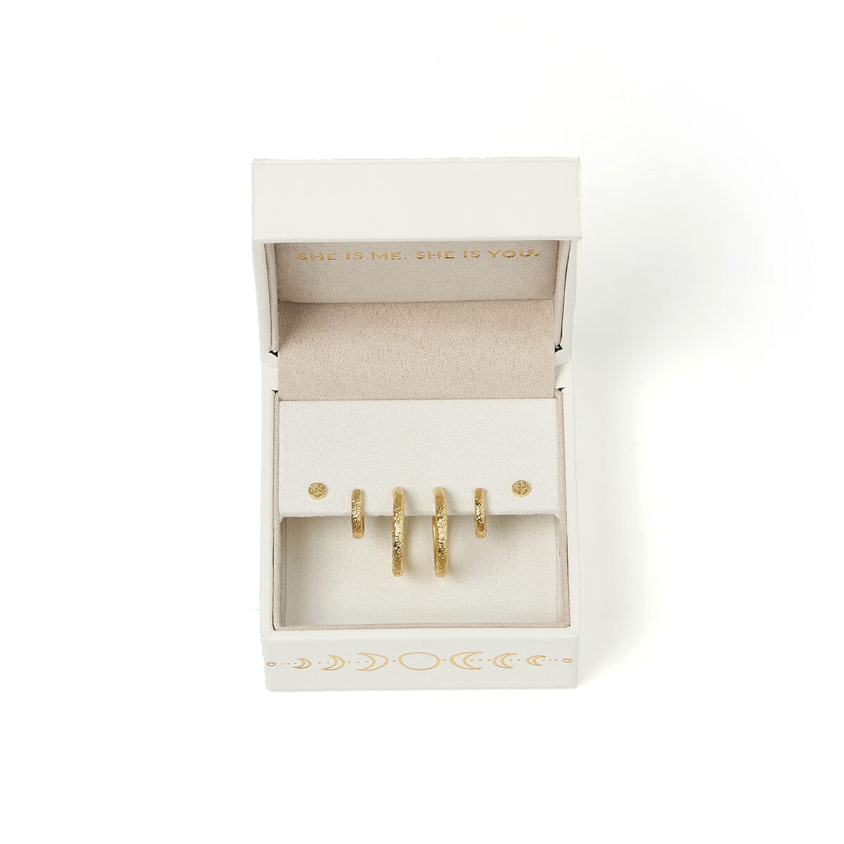 Arms of Eve - Shia Gold Huggie Earrings