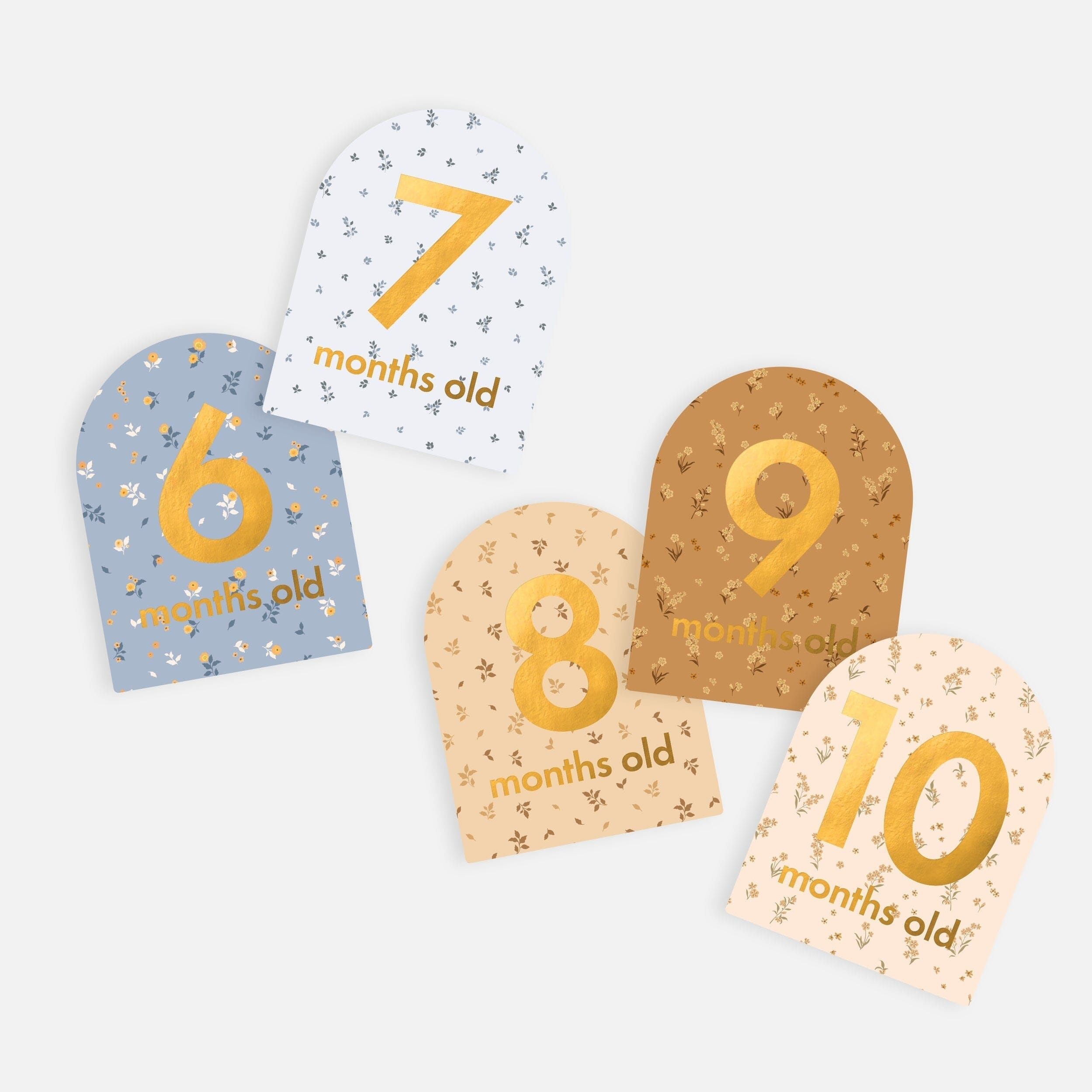 Fox & Fallow - Baby Milestone Cards in Broderie