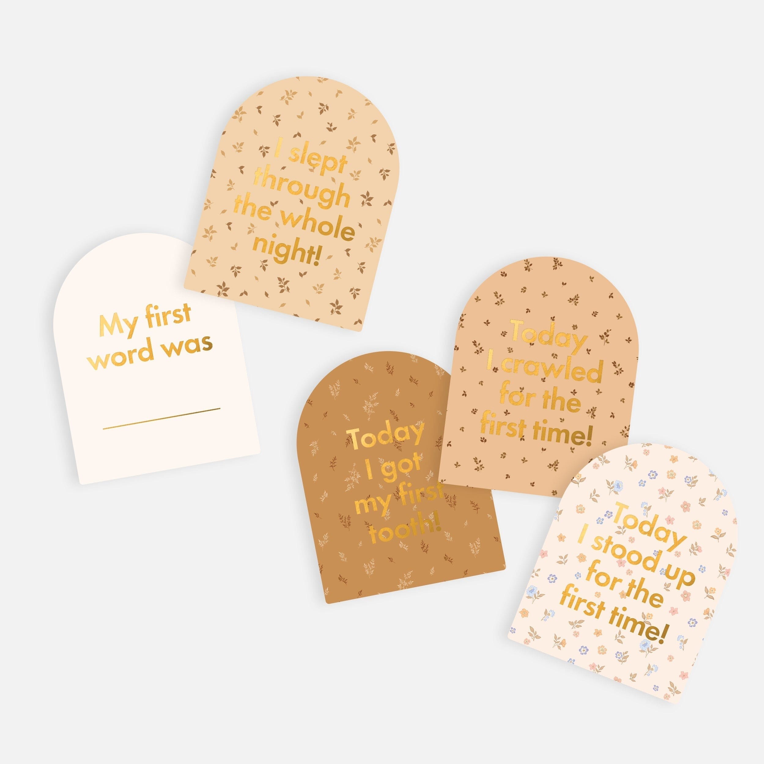 Fox & Fallow - Baby Milestone Cards in Broderie