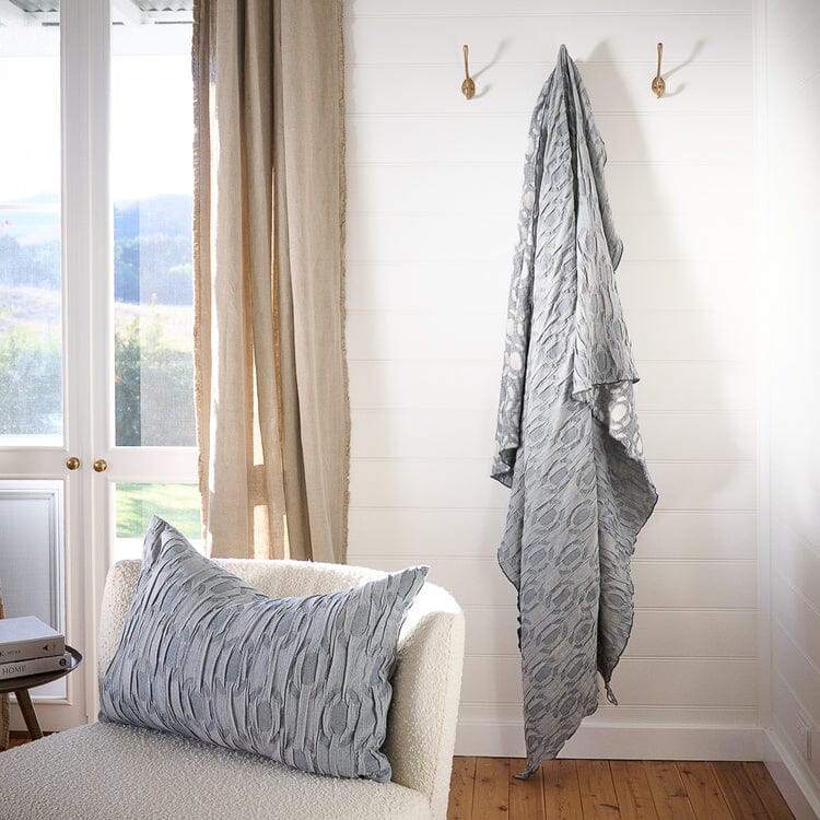Synda Lumbar Cushion - Duck Egg Blue 40x60cm