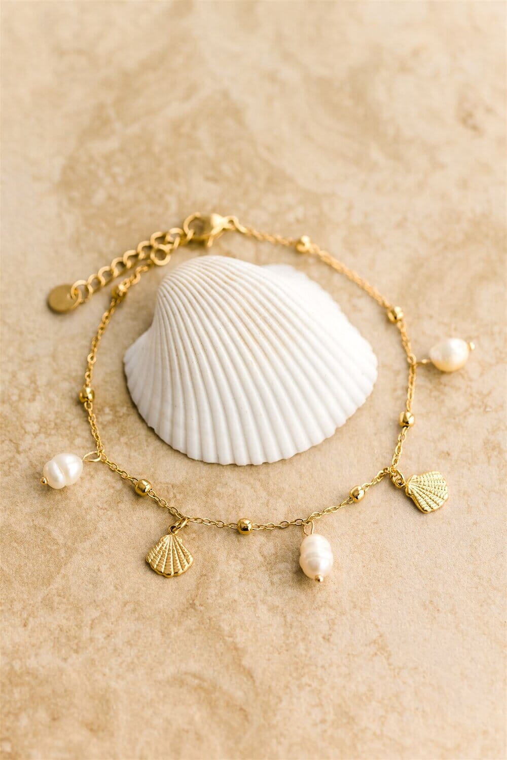 Indigo & Wolfe - Oceana Gold & Pearl Anklet