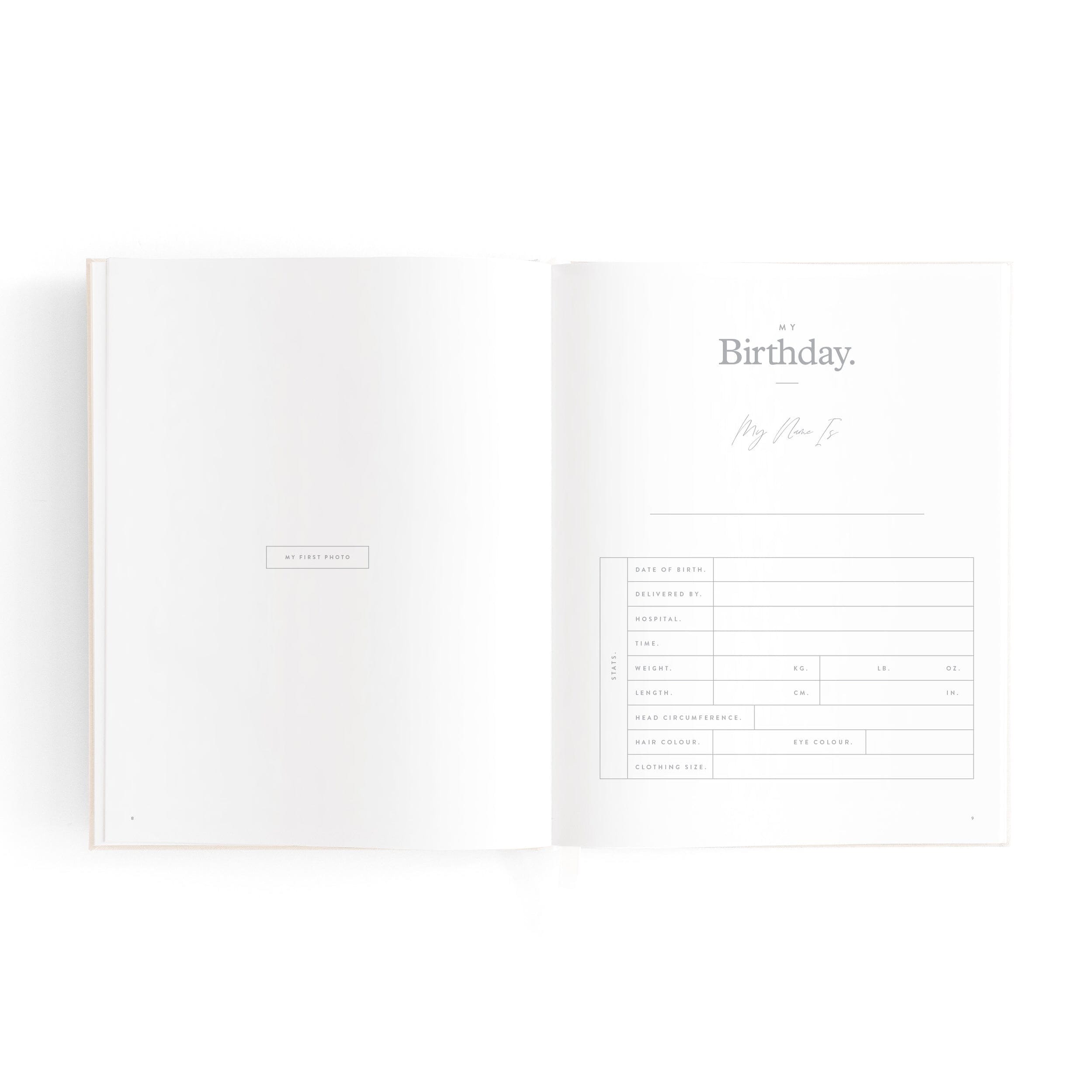 Fox & Fallow - Mini Baby Book in Oatmeal