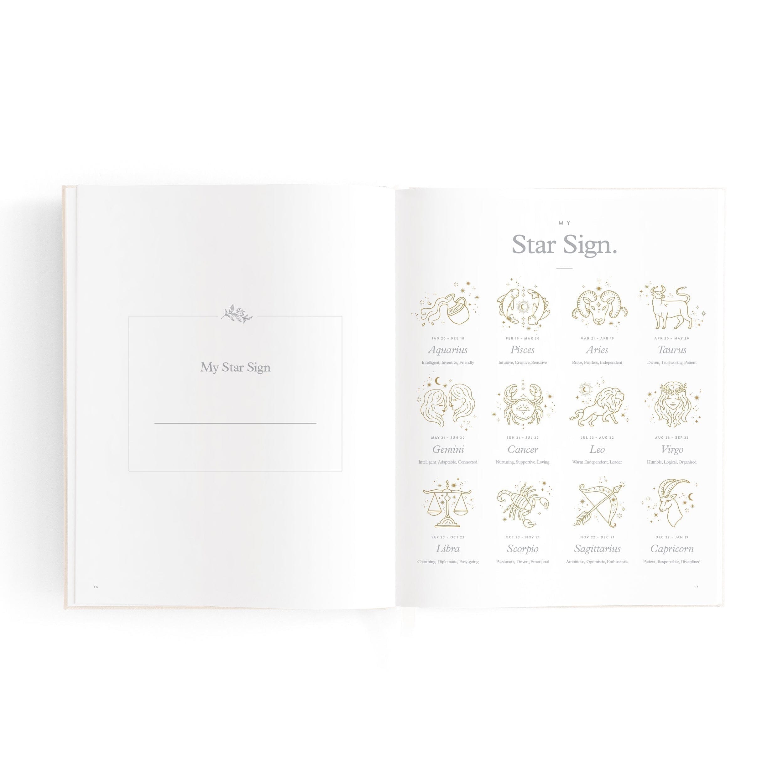 Fox & Fallow - Mini Baby Book in Oatmeal