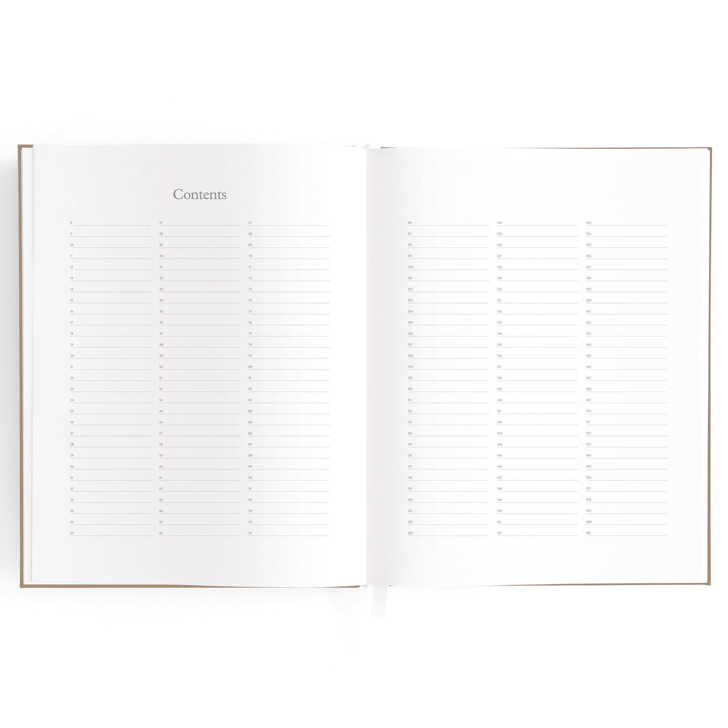 Fox & Fallow - Recipe Book in Latte