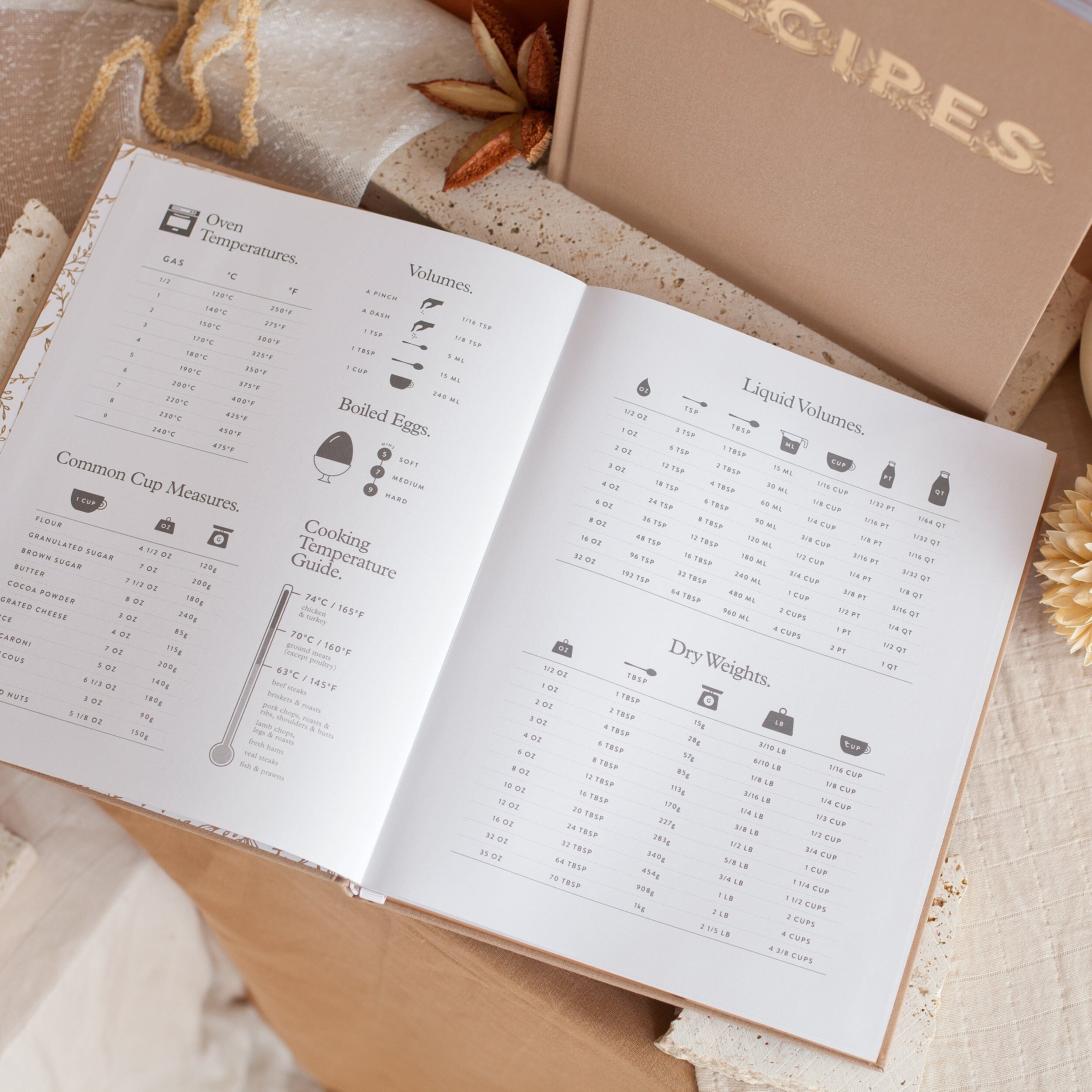 Fox & Fallow - Recipe Book in Latte