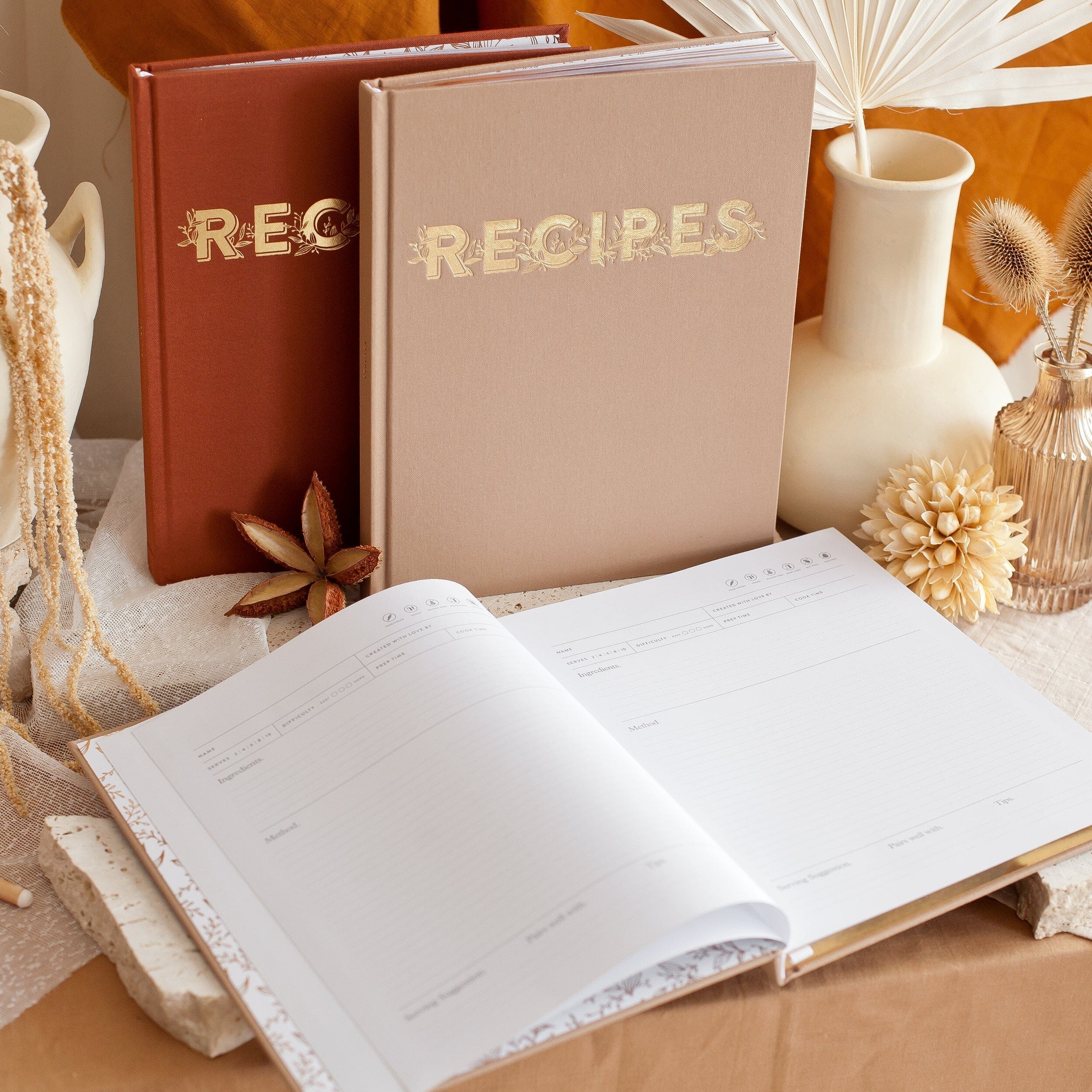 Fox & Fallow - Recipe Book in Latte