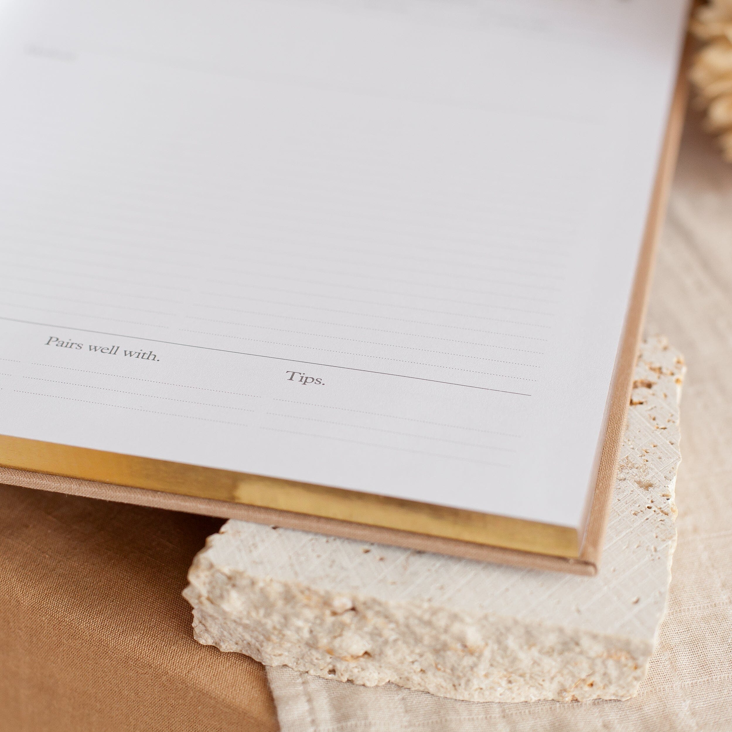 Fox & Fallow - Recipe Book in Latte