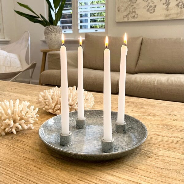 Nordic 4-Candle Ceramic Centrepiece in Blue (Save 38%)