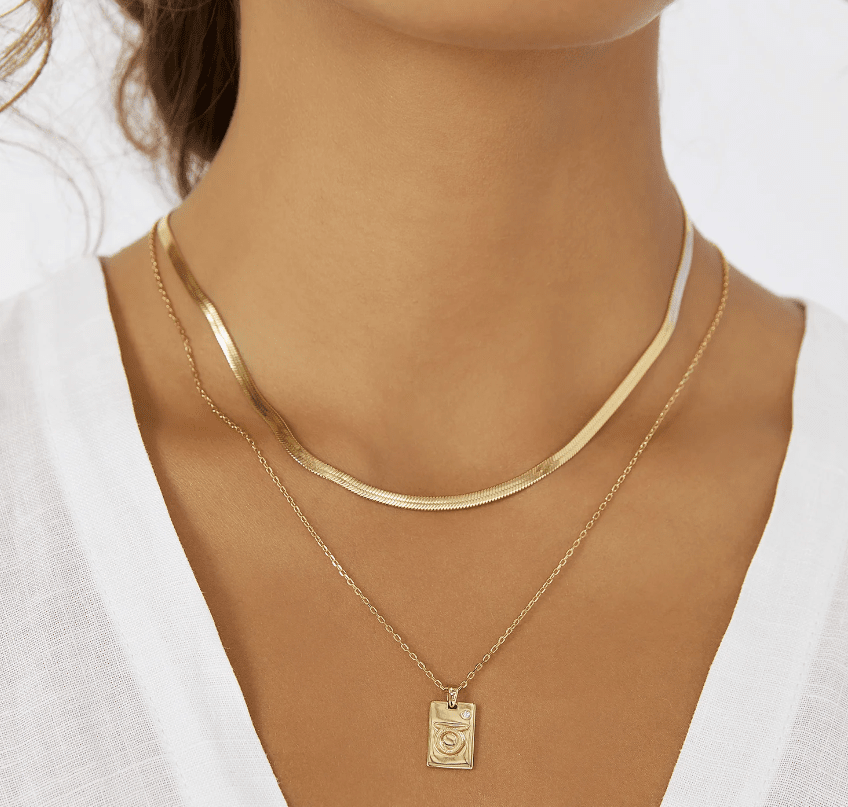 Arms of Eve - Zodiac Gold Tag Necklace - Gemini