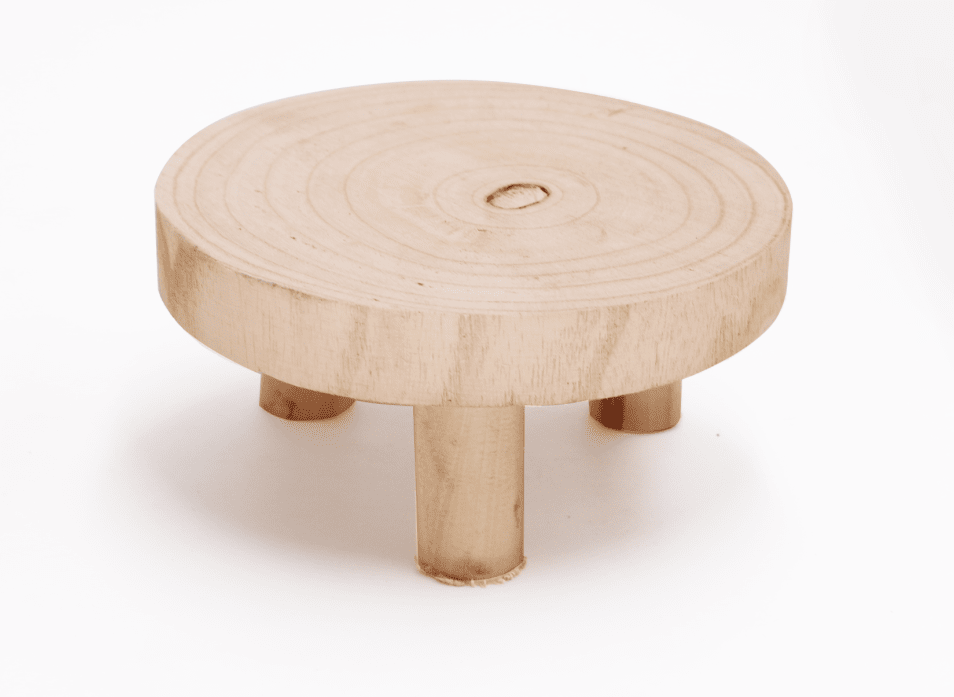 Mia Wooden Footed Stand 30cm