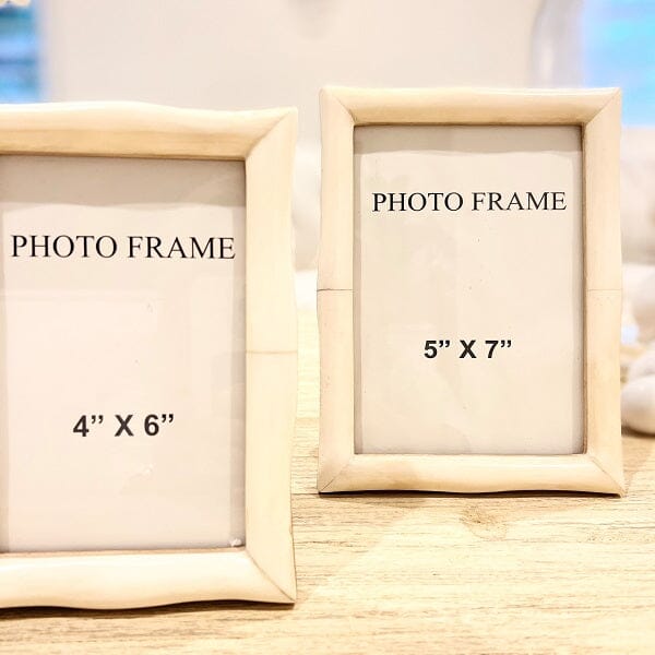 Salina Bone Inlay Photo Frame in Ivory - 4 x 6"