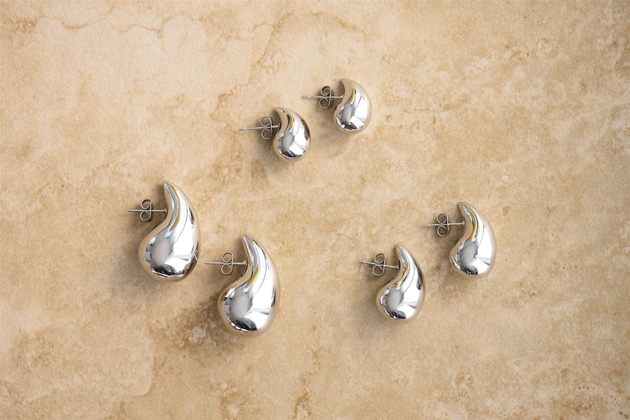 Indigo & Wolfe - Sophia Silver Drop Earrings - Small