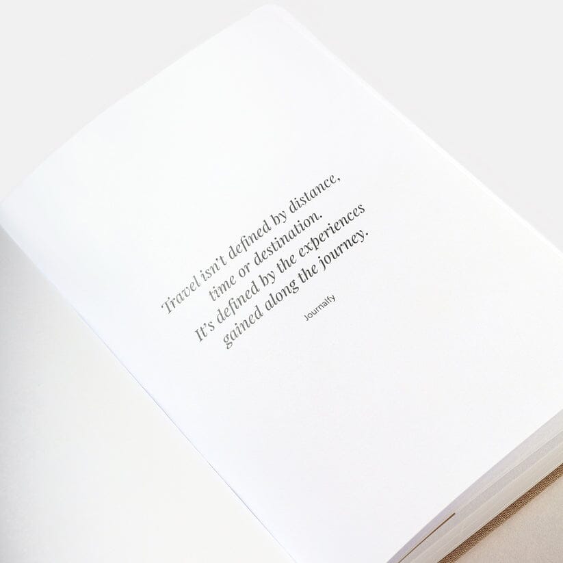 Journalfy Travel Journal in Earthy Taupe