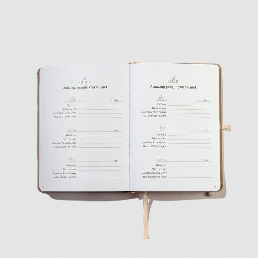 Journalfy Travel Journal in Earthy Taupe