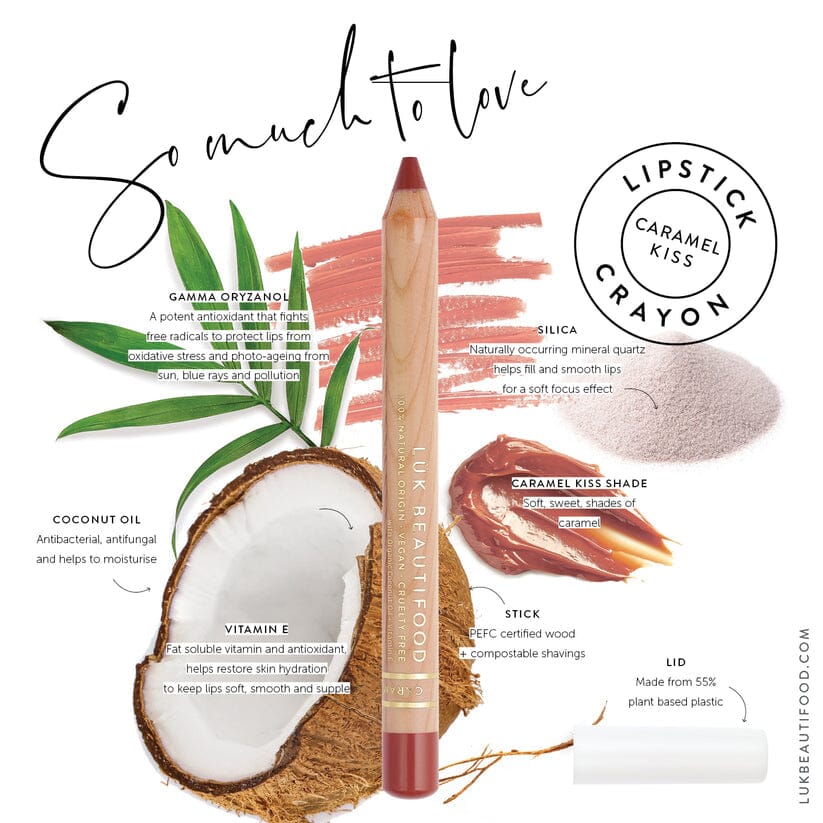 Luk Beautifood Natural Lipstick Crayon in Caramel Kiss