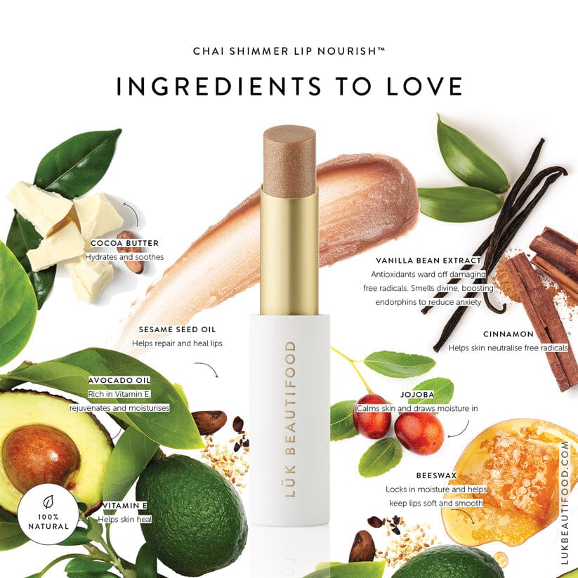Luk Beautifood Lip Nourish™ - Chai Shimmer