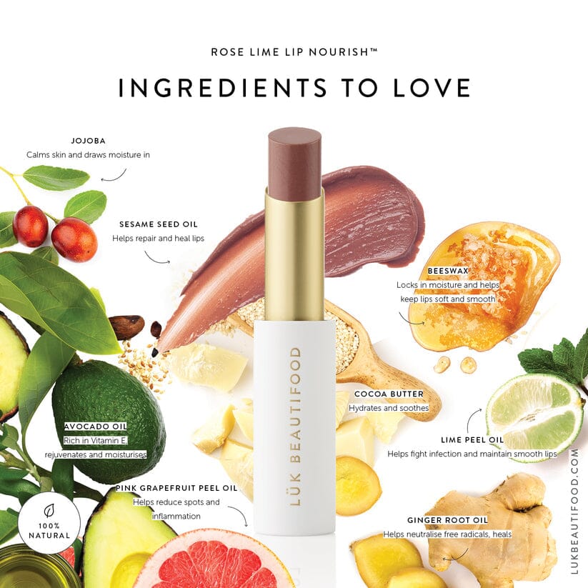 Luk Beautifood Lip Nourish™ in Rose Lime