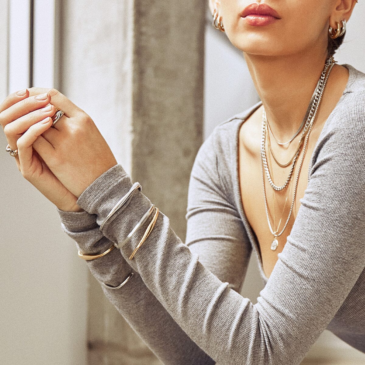 Arms of Eve - Madison Silver Cuff Bracelet