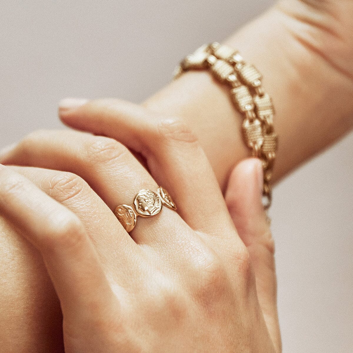 Arms of Eve - Oscar Gold Ring - Size 7