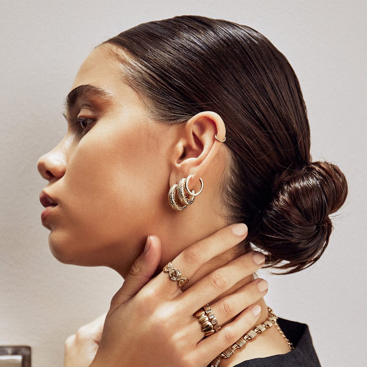 Arms of Eve - Osher Gold Hoop Earrings