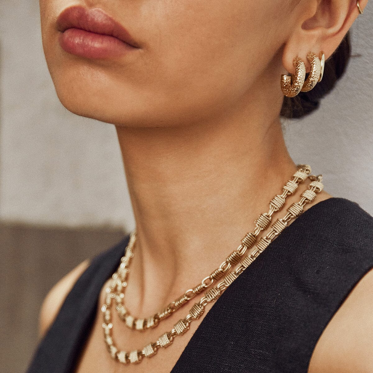 Arms of Eve - Osher Gold Hoop Earrings