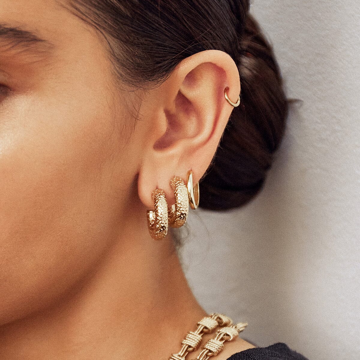 Arms of Eve - Osher Gold Hoop Earrings