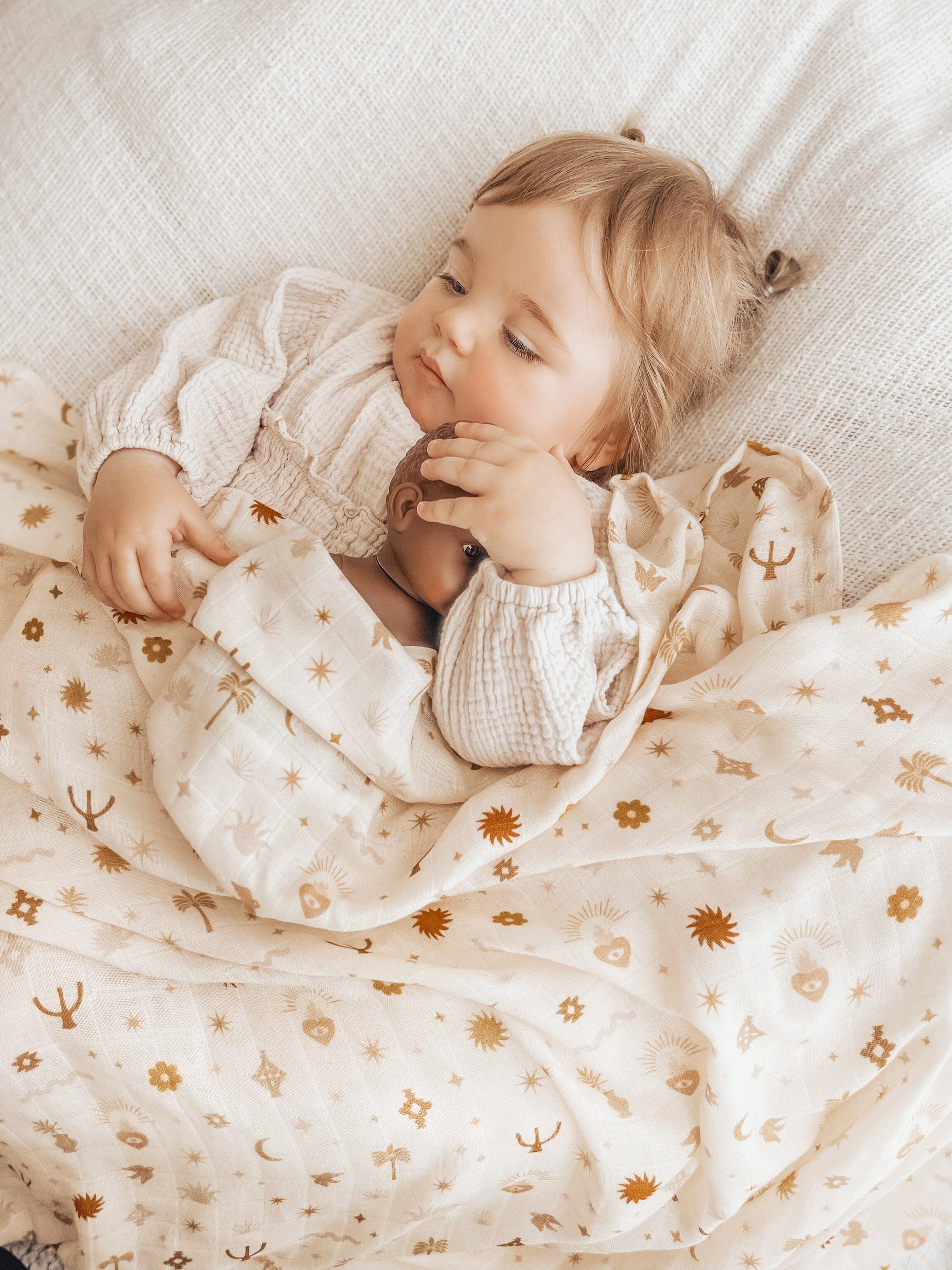 Fox & Fallow - Sacred Amulets Organic Muslin Wrap Swaddle