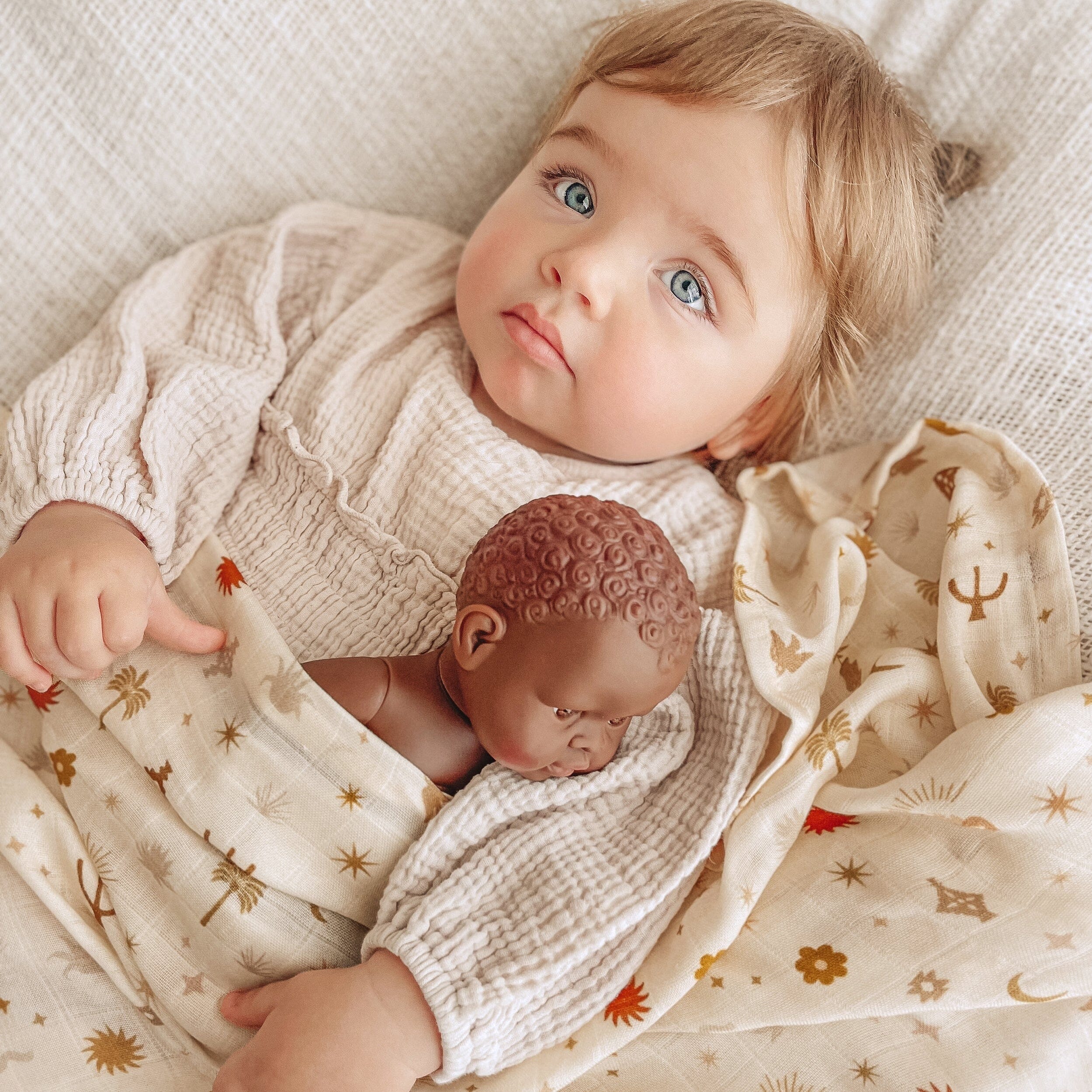 Fox & Fallow - Sacred Amulets Organic Muslin Wrap Swaddle