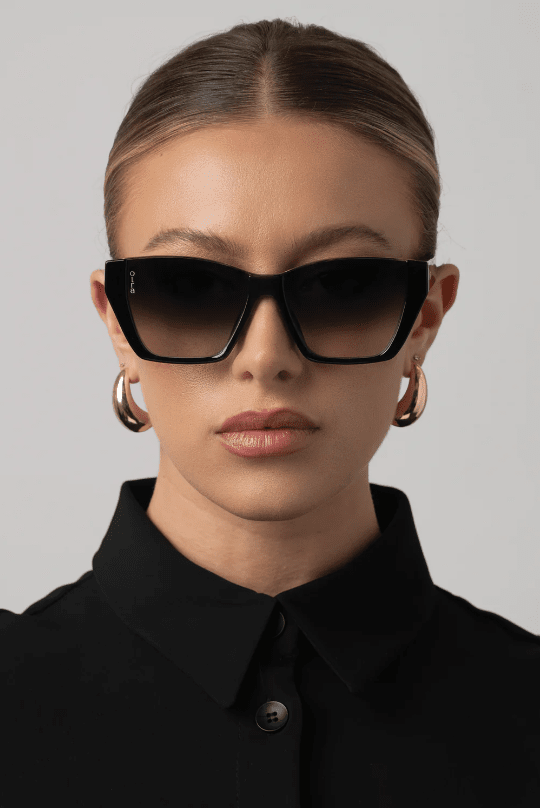 OTRA Eyewear - BELLE Black with Smoke Fade Lense