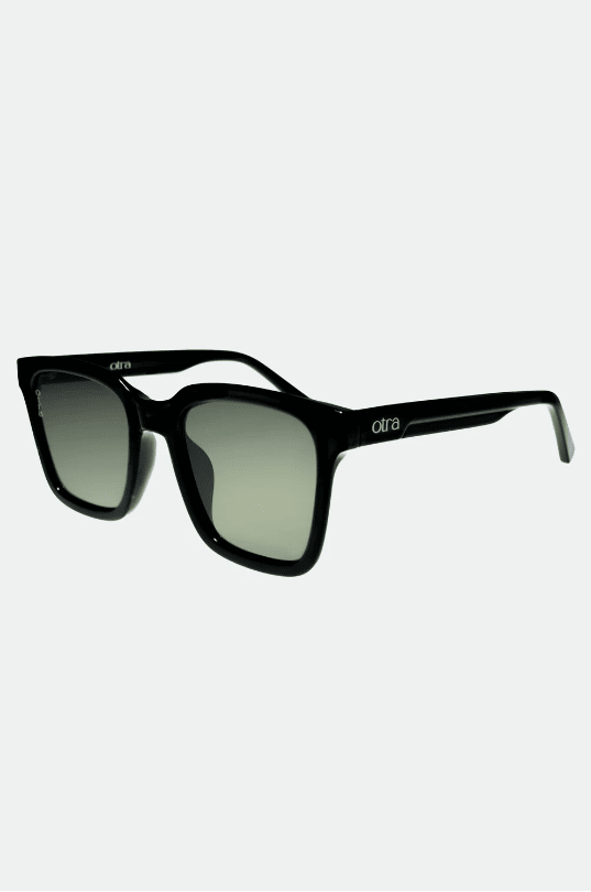 OTRA Eyewear - FYN Black Frame W/ Green Lens