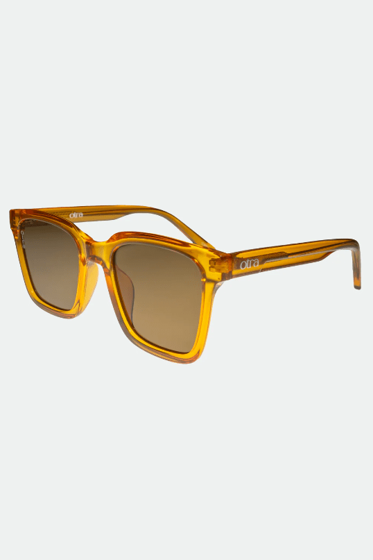 OTRA Eyewear - FYN Transparent Orange W/ Brown Lens