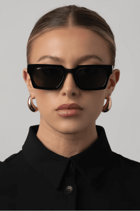 OTRA Eyewear - ROCO Black Frame W/ Green Lense