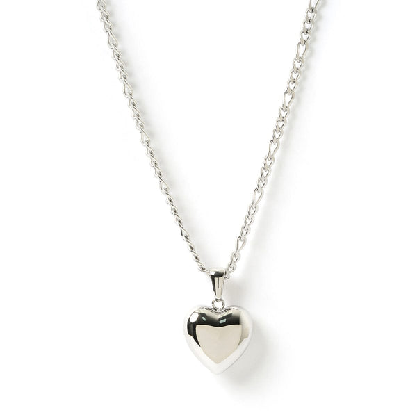 Arms of Eve - Rose Heart Silver Necklace