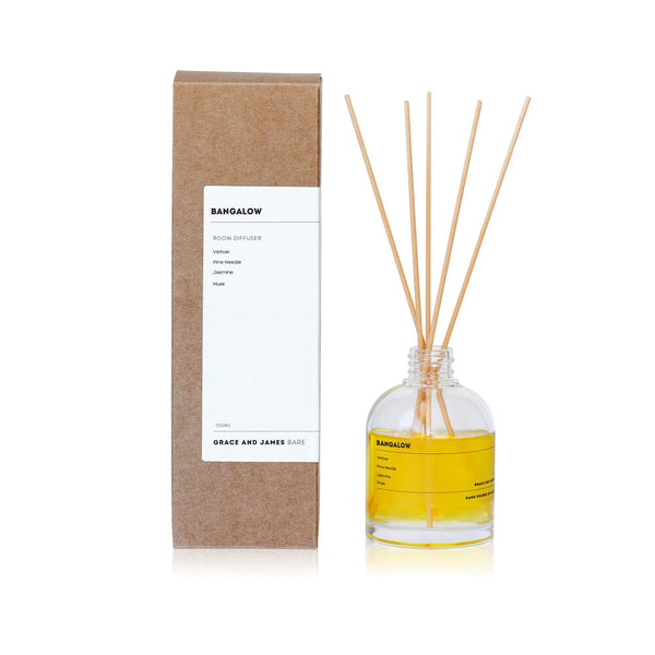 Grace & James Reed Diffuser - BARE Collection - Bungalow 150ml