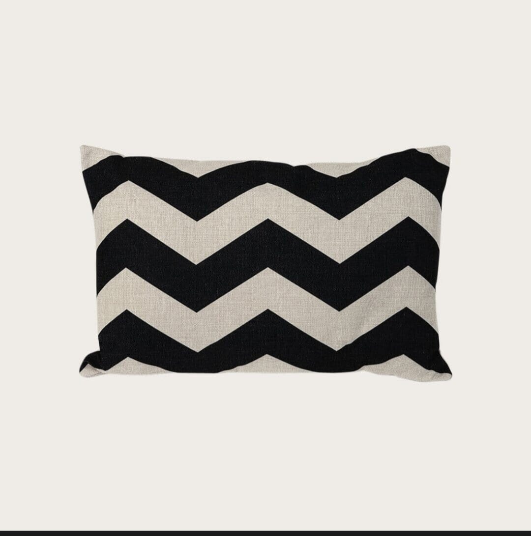 Ocho Cushion in Black/Natural 60cm - Buy 1 Get 1 Free Sale