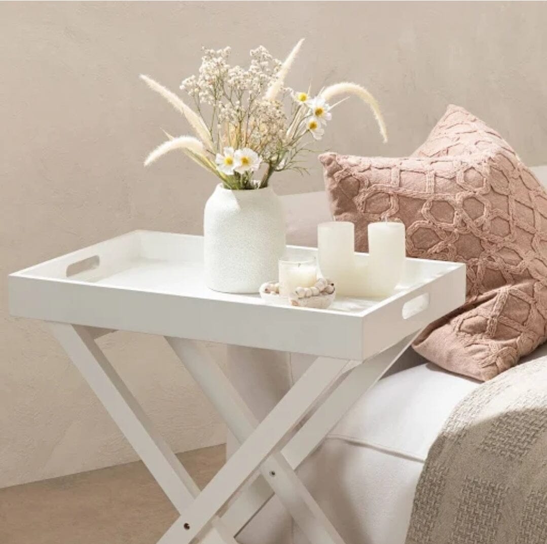 Paloma Butlers Table in White - Small (Save 14%)