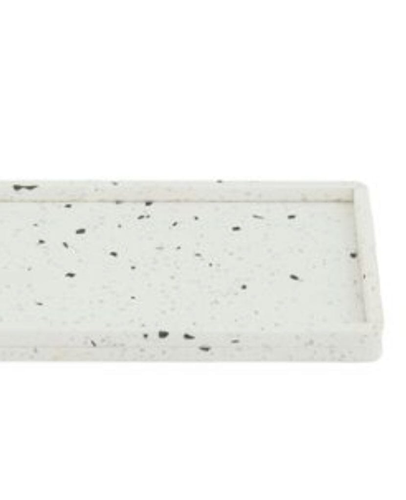 Freya Rectangular Terrazzo Tray in White (Save 25%)
