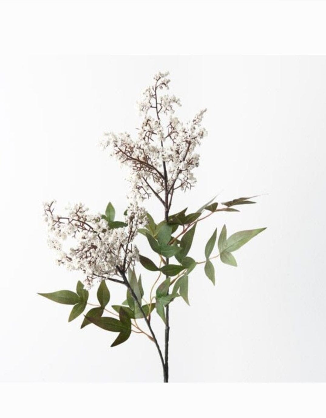Berry Pepper Small Faux Spray in White 30cm