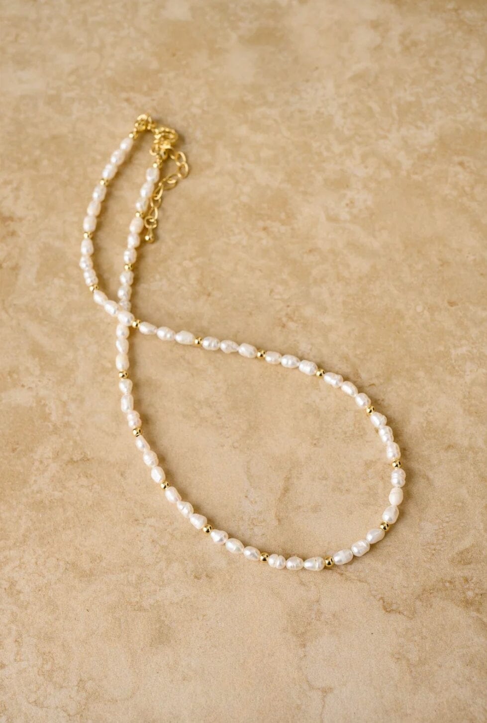 Indigo & Wolfe - Lacey Gold & Pearl Necklace